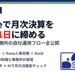 freeeで月次決算を翌月1日に締める 税理士事務所の自社運用フロー全公開｜蟹山昇宏税理士事務所
